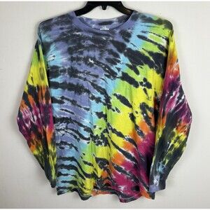 Vintage Y2K Ty Dye Long Sleeve T-Shirt / Size Large